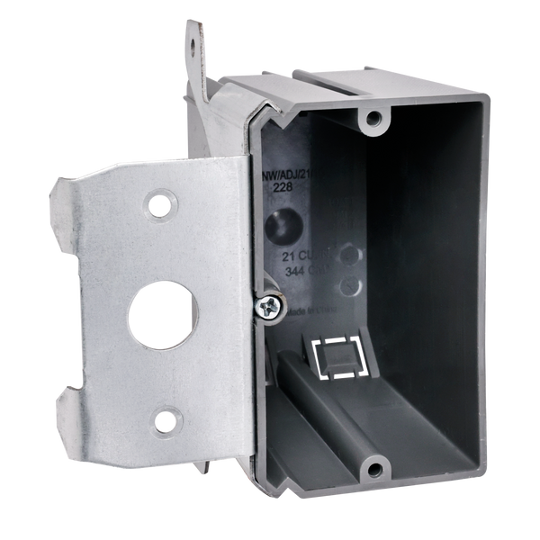 1-Gang 21 cu. in. Adjustable Box with Bracket